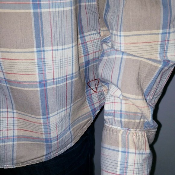 Guess Mens XXL Western Pearl Snap Shirt - Picture 6 of 12